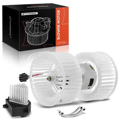 2 Pcs Front HVAC Blower Motor & Resistor Kit