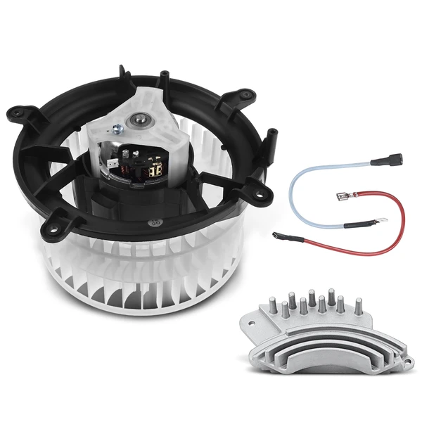 2 Pcs HVAC Blower Motor & Resistor Kit for Mercedes-Benz W210 E280 E300 E320 E420