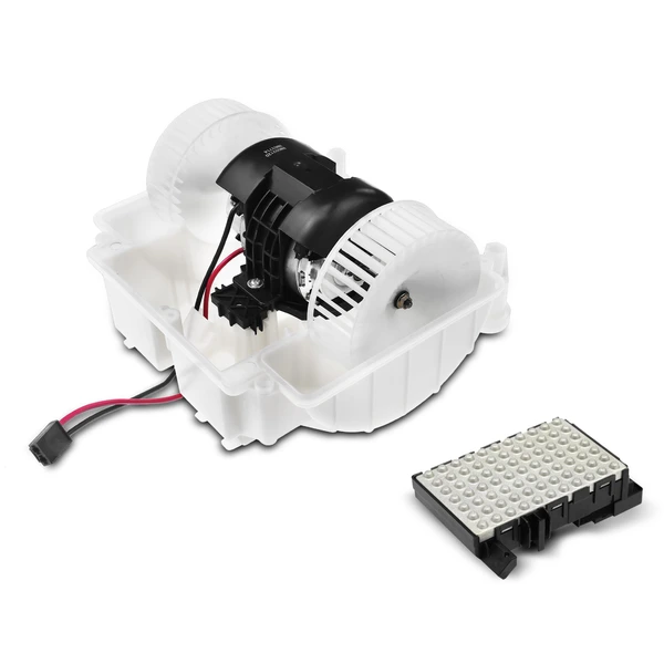 2 Pcs Front HVAC Blower Motor & Resistor Kit for Mercedes-Benz C216 CL550 S63 AMG S400