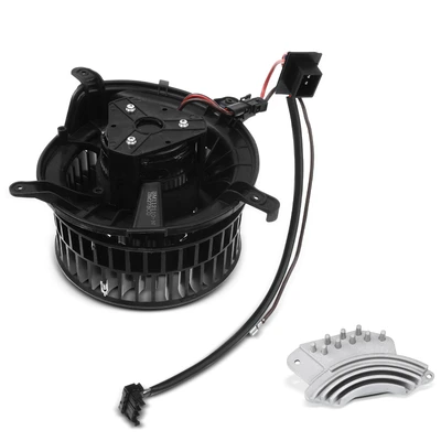2 Pcs Rear HVAC Blower Motor & Resistor Kit