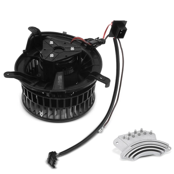 2 Pcs Rear HVAC Blower Motor & Resistor Kit for Mercedes-Benz E300 E55 AMG