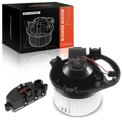 2 Pcs Front HVAC Blower Motor & Resistor Kit