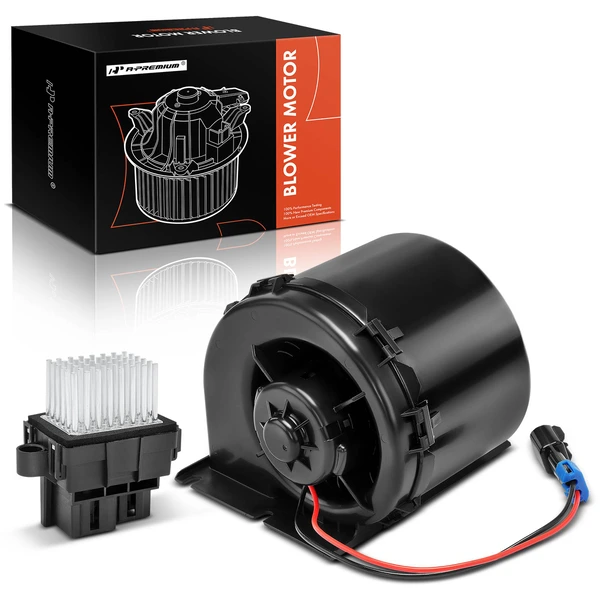 2 Pcs Front HVAC Blower Motor & Resistor Kit for 2012-2015 Chevrolet Captiva Sport