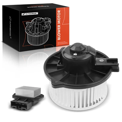 2 Pcs Front HVAC Blower Motor & Resistor Kit