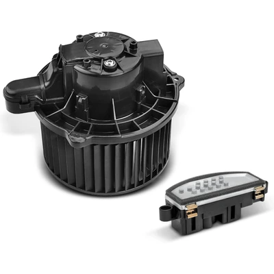 2 Pcs Front HVAC Blower Motor & Resistor Kit