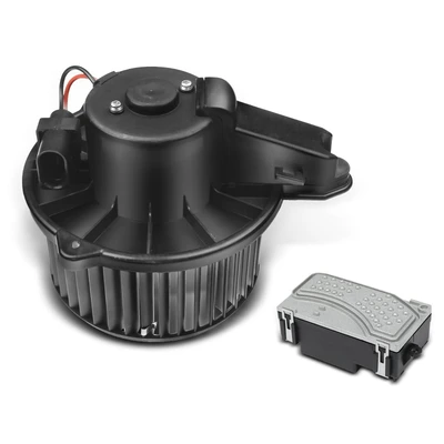 2 Pcs Front HVAC Blower Motor & Resistor Kit