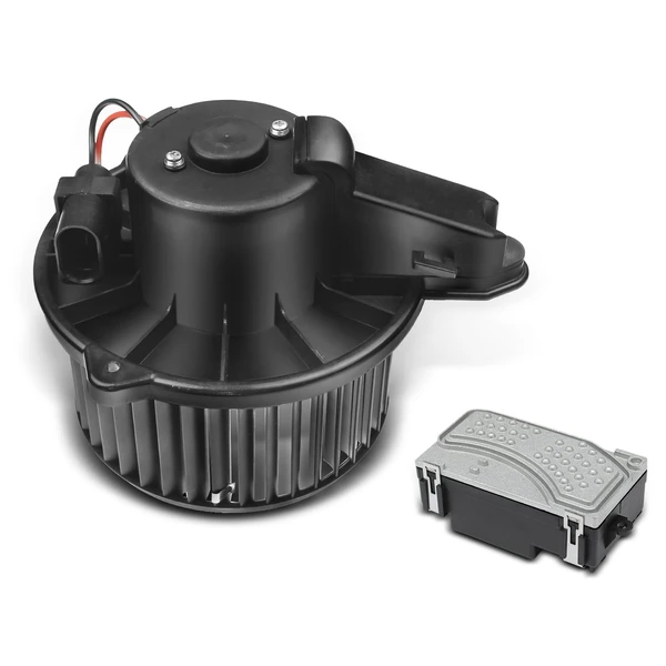 2 Pcs Front HVAC Blower Motor & Resistor Kit for Audi A6 Quattro 2005