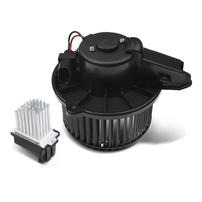 2 Pcs Front HVAC Blower Motor & Resistor Kit