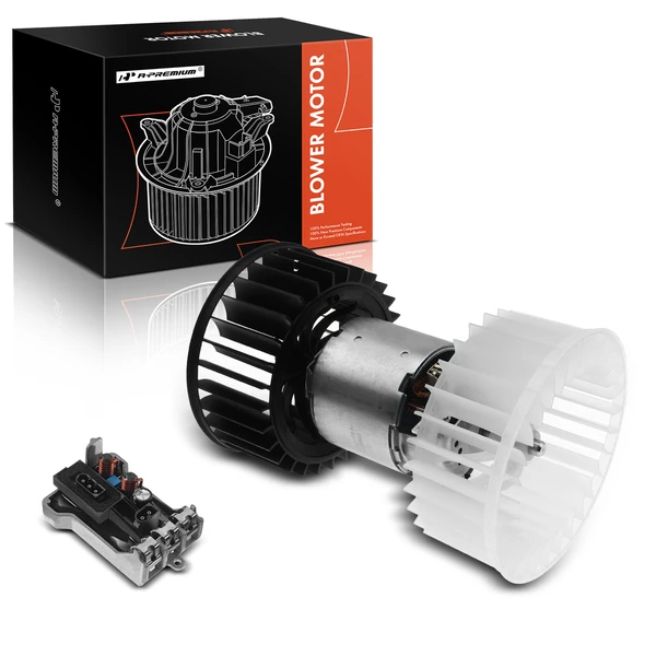 2 Pcs HVAC Blower Motor & Resistor Kit for BMW M3 1991 E30 L4 2.3L