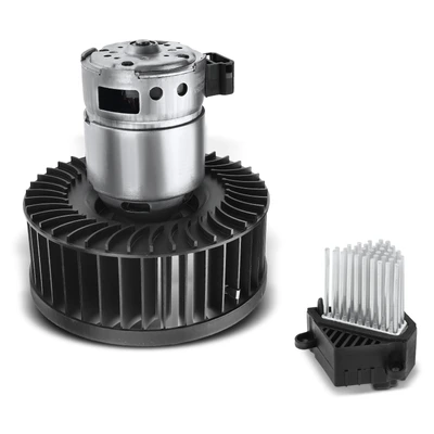 2 Pcs HVAC Blower Motor & Resistor Kit