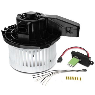 2 Pcs Front HVAC Blower Motor & Resistor Kit