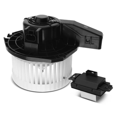 2 Pcs HVAC Blower Motor & Resistor Kit