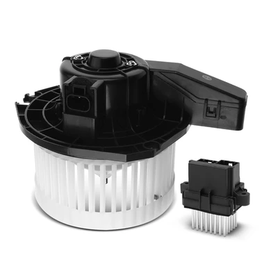 2 Pcs HVAC Blower Motor & Resistor Kit