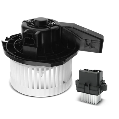 2 Pcs Rear HVAC Blower Motor & Resistor Kit