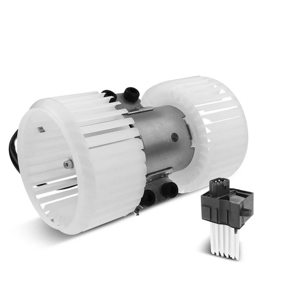 2 Pcs HVAC Blower Motor & Resistor Kit for BMW 525i 2001-2003 X5 2001-2004