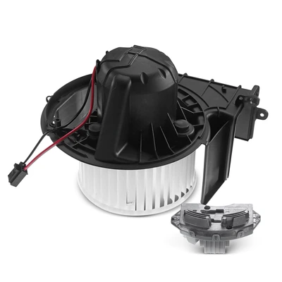 2 Pcs Front HVAC Blower Motor & Resistor Kit