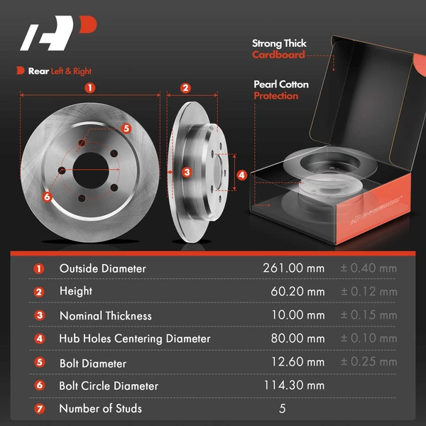 8 Pcs Rear Disc Brake Rotors & Ceramic Brake Pads & Brake Calipers for Ford Explorer 95-00 Ranger