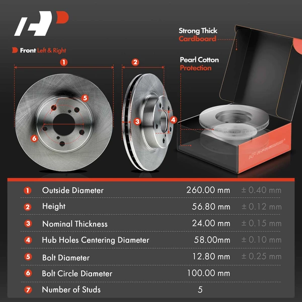 8 Pcs Front Disc Brake Rotors & Ceramic Brake Pads & Brake Calipers for Subaru Impreza 1997-2001