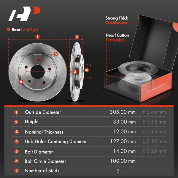 8 Pcs Rear Disc Brake Rotors & Ceramic Brake Pads & Brake Calipers for Chrysler Dodge 08-11