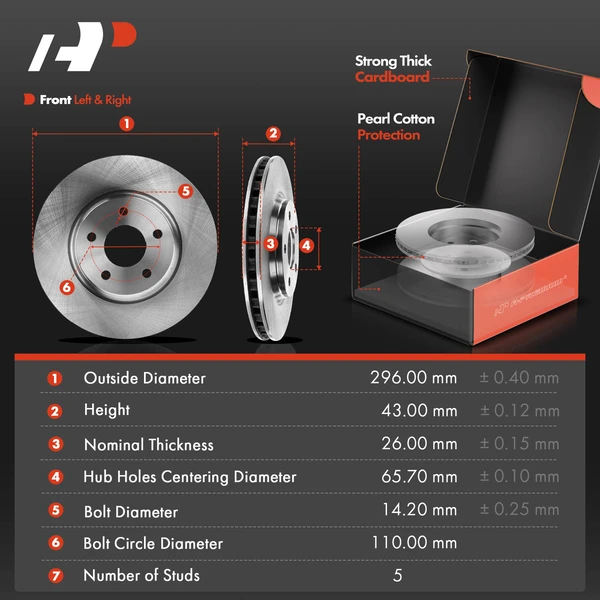 8 Pcs Front Disc Brake Rotors & Ceramic Brake Pads & Hub Bearings for Chevy HHR Malibu Pontiac G6