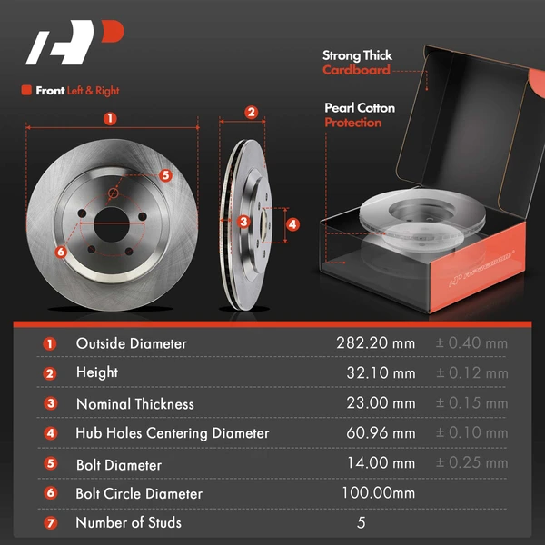 8 Pcs Rear Disc Brake Rotors & Ceramic Brake Pads & Brake Calipers for Ford Freestar Mercury 04-07