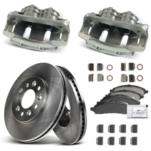 8 Pcs Front Disc Brake Rotors & Ceramic Brake Pads & Brake Calipers for Ford Freestar Mercury 04-07