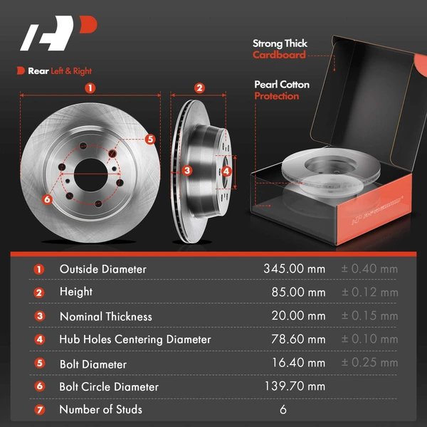8 Pcs Rear Disc Brake Rotors & Ceramic Brake Pads & Brake Calipers for Cadillac Chevrolet GMC 14-20