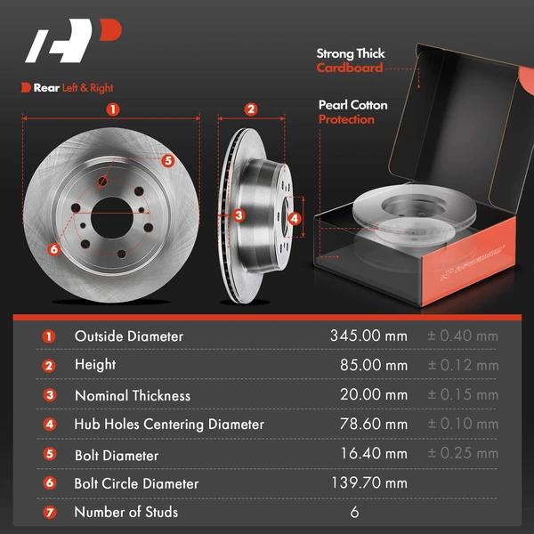 8 Pcs Rear Disc Brake Rotors & Ceramic Brake Pads & Brake Calipers for Chevy Silverado GMC Sierra