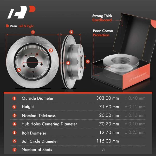 8 Pcs Rear Disc Brake Rotors & Ceramic Brake Pads & Brake Calipers for Chevrolet Equinox Captiva