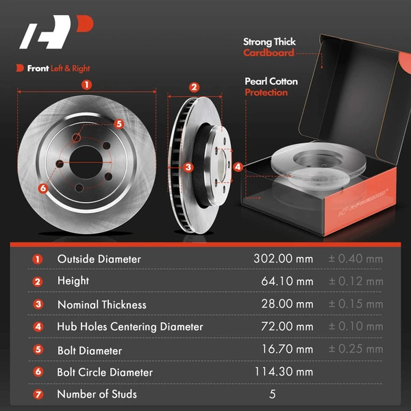 16 Pcs Front & Rear Disc Brake Rotors & Ceramic Brake Pads & Brake Calipers for Dodge Nitro 07-10
