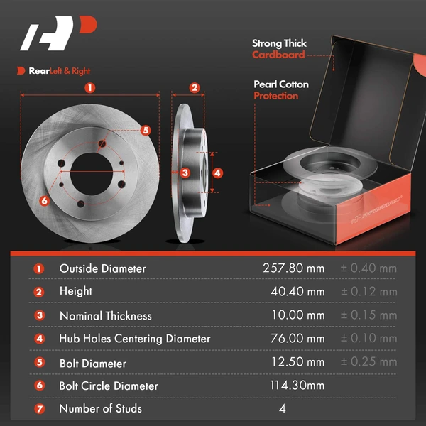 8 Pcs Rear Disc Brake Rotors & Ceramic Brake Pads & Brake Calipers for Hyundai Elantra Tiburon 97-01