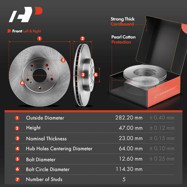 8 Pcs Front Disc Brake Rotors & Ceramic Brake Pads & Brake Calipers for Honda Accord 03-17 Civic