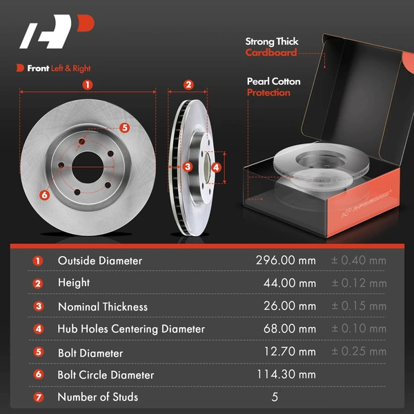 16 Pcs Front & Rear Disc Brake Rotors & Ceramic Brake Pads & Hub Bearings for Nissan Rogue 08-13