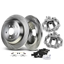 8 Pcs Rear Disc Brake Rotors & Ceramic Brake Pads & Brake Calipers