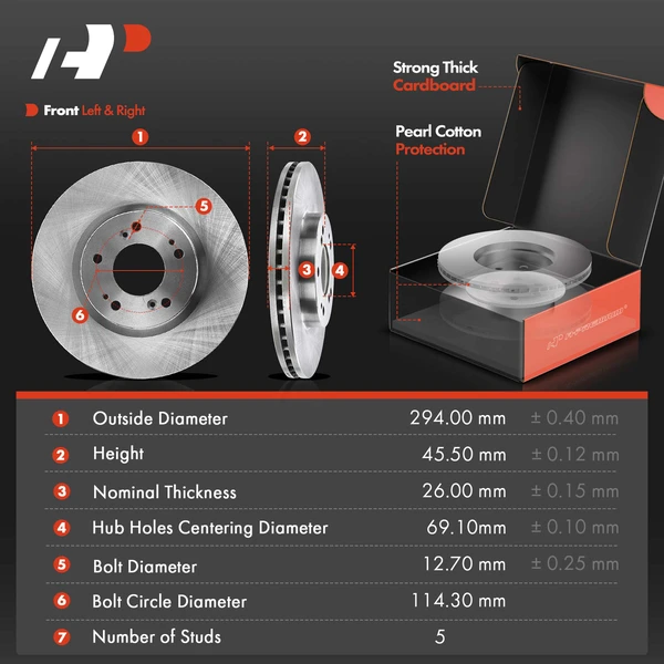 8 Pcs Front Disc Brake Rotors & Ceramic Brake Pads & Brake Calipers for Mitsubishi Lancer GT 13-15