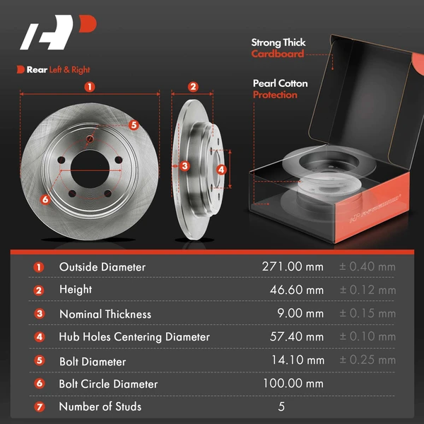 8 Pcs Rear Disc Brake Rotors & Ceramic Brake Pads & Brake Calipers for Chrysler 300M 99-04 Concorde