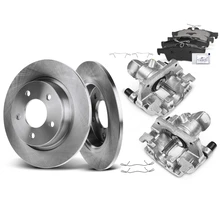 8 Pcs Rear Disc Brake Rotors & Ceramic Brake Pads & Brake Calipers
