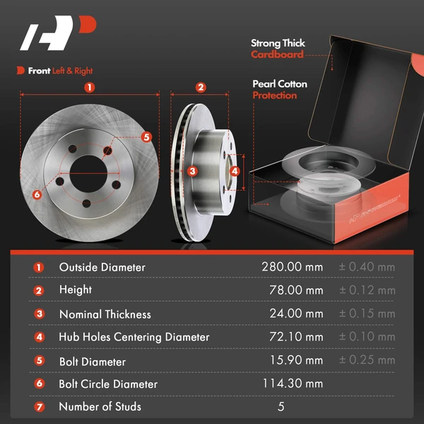 8 Pcs Front Disc Brake Rotors & Ceramic Brake Pads & Brake Calipers for Jeep Cherokee 1999-2001