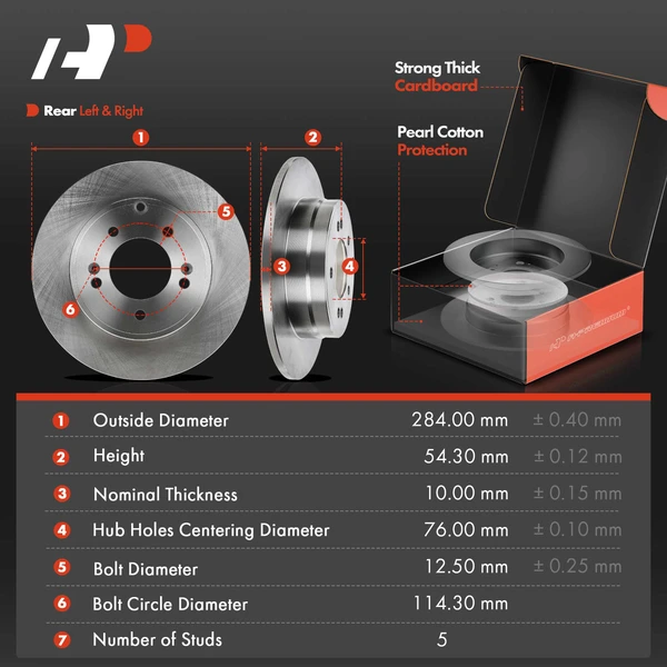 8 Pcs Rear Disc Brake Rotors & Ceramic Brake Pads & Brake Calipers for Hyundai Sonata 2011-2015 Kia