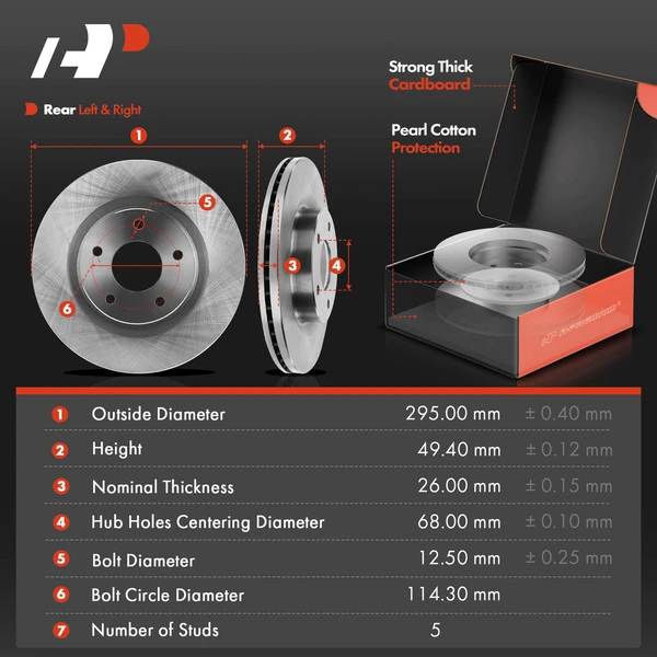 8 Pcs Front Disc Brake Rotors & Ceramic Brake Pads & Brake Calipers for Nissan Altima 2014-2019
