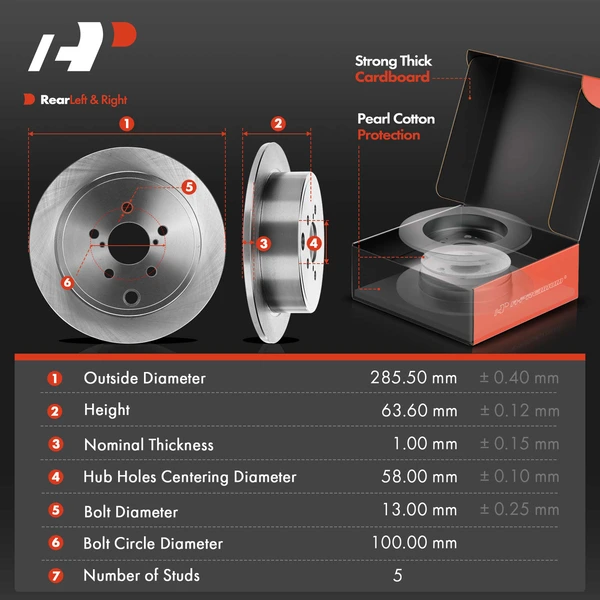 8 Pcs Rear Disc Brake Rotors & Ceramic Brake Pads & Brake Calipers for Subaru Forester 09-13 Impreza