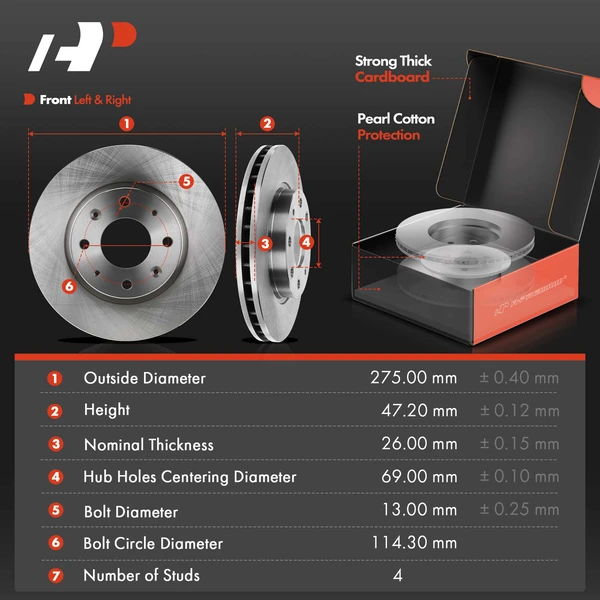 16 Pcs Front & Rear Disc Brake Rotors & Ceramic Brake Pads & Brake Calipers for Kia Spectra Spectra5