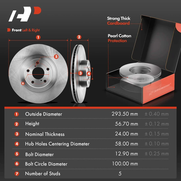 16 Pcs Front & Rear Disc Brake Rotors & Ceramic Brake Pads & Hub Bearings for Subaru 2010-2013