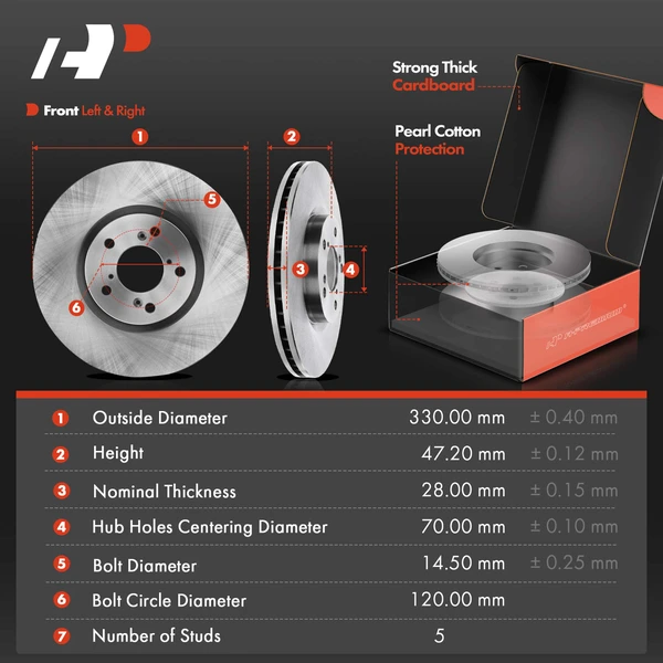 16 Pcs Front & Rear Disc Brake Rotors & Ceramic Brake Pads & Hub Bearings for Honda Pilot Acura