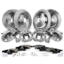 16 Pcs Front & Rear Disc Brake Rotors & Ceramic Brake Pads & Brake Calipers
