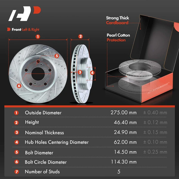 16 Pcs Front & Rear Drilled Brake Rotor & Pads + Wheel Hub Bearing for Toyota Lexus