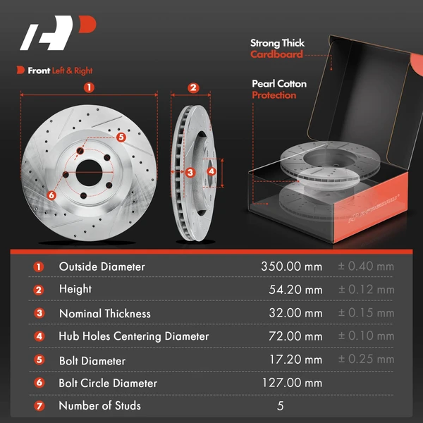 8 Pcs Front Drilled Brake Rotors & Pads + Brake Calipers for Jeep Grand Cherokee Dodge