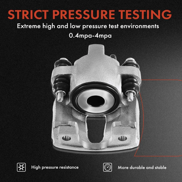 8 Pcs Rear Drilled Brake Rotors & Pads + Brake Calipers for Ford F-150 00-03 Expedition Lincoln