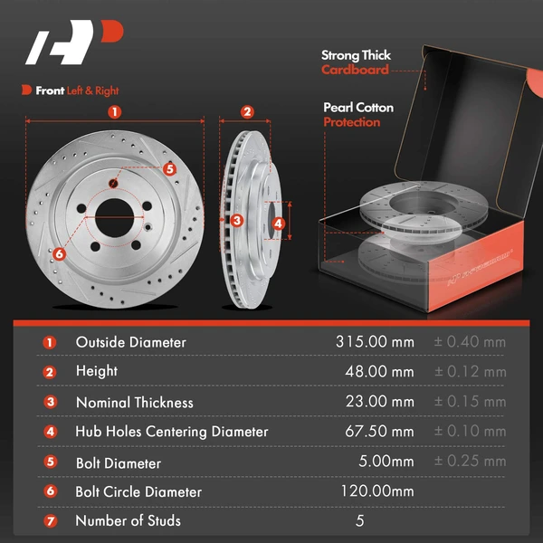 8 Pcs Rear Drilled Brake Rotors & Pads + Brake Calipers for Chevrolet Camaro 2010-2015