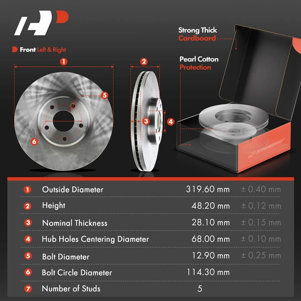 8 Pcs Front Drilled Brake Rotor & Pads + Wheel Hub Bearing for INFINITI M37 2013 QX70